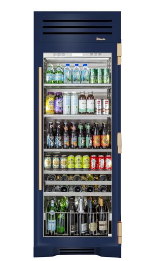 I designed a custom 30" Beverage Column on the True Residential website! Undercounter Refrigerator Drawers, True Residential, Glass Door Refrigerator, Desain Pantry, Beverage Fridge, Door Handle Design, Beverage Refrigerator, Glass Hinges, Beverage Center