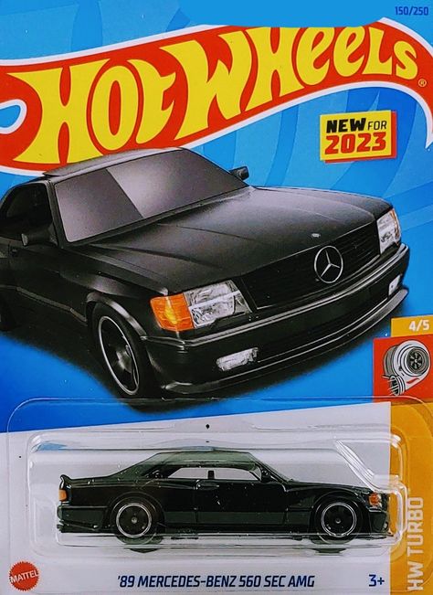 2023 | 150 | '89 Mercedes-Benz 560 SEC AMG | HW Turbo (4/5) | HKG45 Mercedes Benz 560 Sec Amg, 560 Sec Amg, Hot Wheels Cars Display, 560 Sec, Tow Truck Driver, Hot Wheels Display, Hot Wheels Garage, Hot Weels, Hot Wheels Toys