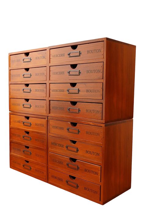 PRICES MAY VARY. Filing & Organizing Made Easy - Get more than enough storage for all your existing (and future) items without having to compromise desk space with the Primo Supply 16-Drawer Wooden Storage Unit. Finished with a classic brown exterior and in a vintage design, this desktop shelf drawer makes for the perfect storage and organizing solution for the office, school or even your home Versatile Freestanding Wooden Organizer Chests - Our wooden filing boxes actually consist of 4 4-drawer Library Card Catalog Cabinet, Countertop Drawers, Wooden File Cabinet, Vintage Filing Cabinet, Wooden Organizer, Wooden Storage Box, Card Catalog, Desk Drawer, Wooden Cards