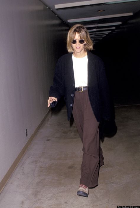 Meg Ryans 90s Style Should Never Be Forgotten (PHOTOS) 90’s Outfits, The 90s Fashion, 90s Inspired Outfits, Tokyo Street Fashion, Meg Ryan, Fashion 90s, Outfit 90s, 90s Looks, 90s Fashion Outfits