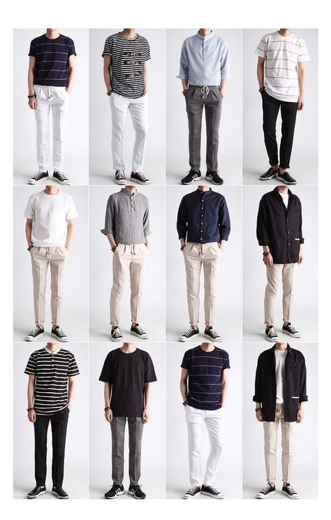 Kpop Fashion Men, Mode Ulzzang, Minimalist Fashion Men, Mens Casual Outfits Summer, Men Fashion Casual Shirts, Mens Trendy Outfits, Mens Casual Dress Outfits, Men Stylish Dress, Guys Clothing Styles