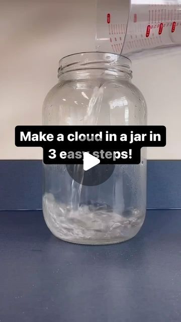 Cloud In A Jar, Water Condensation, How To Make Clouds, The Water Cycle, Water Cycle, Class Activities, Middle School Science, In A Jar, Problem Solving Skills