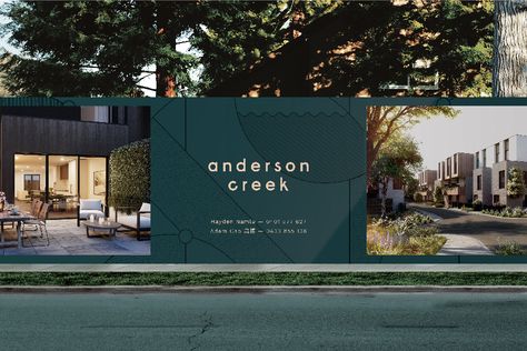 Luxury Advertising, Construction Fence, Hoarding Design, Inmobiliaria Ideas, Food Logo Design Inspiration, Property Branding, Property Brochures, Construction Branding, Real Estate Advertising