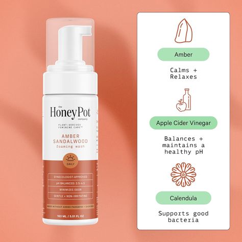 Herbal Infused Feminine Hygiene Wash for Sensitive Skin Types - PH Balanced Plant Based Feminine Products - Normal - 5.51 Fluid Oz. The Honey Pot, Feminine Products, Intimate Wash, Feminine Wash, Ph Balance, Feminine Hygiene, Honey Pot, Skin Health, Skin Types