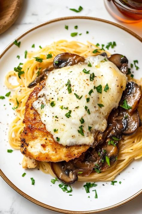 Chicken Lombardy Recipes, Chicken Lombardy, Recipe For Chicken, Marsala Wine, Wine Club, Savory Chicken, Chicken Main Dishes, Steamed Vegetables, Wine Sauce