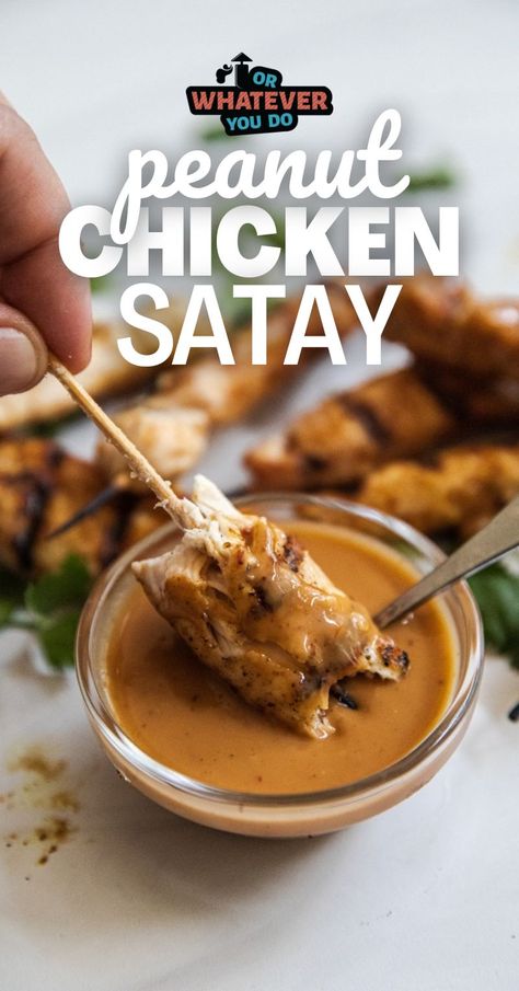 Walnut Chicken Recipe, Chicken Appetizer, Thai Chicken Satay, Chicken Satay Skewers, Chicken Satay Recipe, Satay Recipe, Satay Chicken, Grilled Chicken Skewers, Peanut Chicken