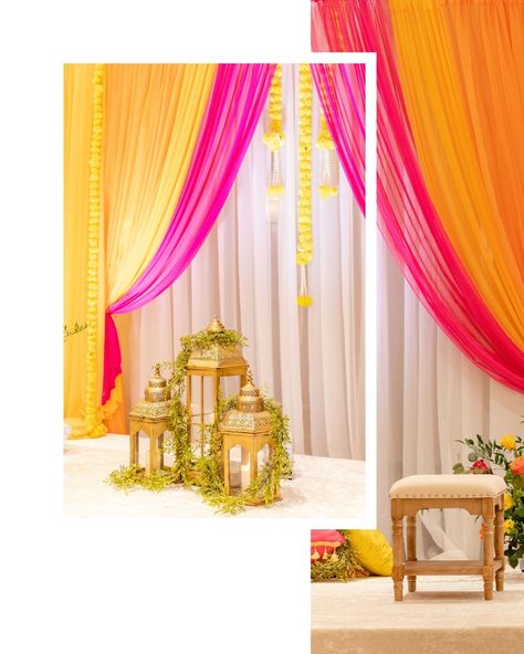 In celebration of their Gaye Holud, where the vibrant yellow of turmeric takes center stage, our couple chose this radiant hue as their backdrop with pops of orange and pink planning @eventsbykhatera photography @juliasummersphotography decor @radiantdecor #gayeholud #weddinginspiration #fusionwedding #holud #culturalwedding #mehndi #southasianweddings #southindianbride #weddinginspo #weddingcolors #bridesmaids #2025bride Picture Booth, Orange Backdrop, Backdrop Decor, Theme Pictures, Fusion Wedding, South Asian Wedding, Orange And Pink, South Indian Bride, Pink Decor