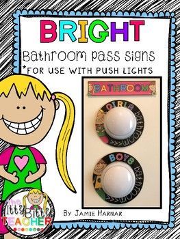 Classroom Organizer, Touch Lights, Bathroom Pass, Rainbow Bathroom, Classroom Bathroom, High School Math Classroom, Classroom Management Elementary, Self Contained Classroom, Classroom Routines