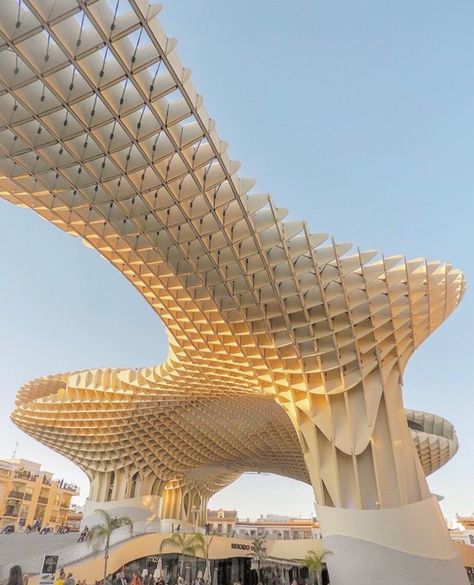 One of the sunniest cities in Europe, Seville is the perfect place for a city break. Check out @hollyamberwest ‘s article on the top spots to explore in Seville to discover what it has to offer, including this impressive wooden structure called Las Setas (The Mushrooms)! [Seville, Spain] - 📸: @julianontheroute   #dontbeastranger #strangerstories #donotbeastranger #seville #spaintravel #visitseville #europetravel #travelinspo #lassetas #themushrooms #marialuisapark #plazadeespana #sevillecatherd City Break, Metropol Parasol, Spanish Culture, Seville Spain, Beautiful Streets, Cities In Europe, Picture Credit, Beautiful Architecture, Beautiful Buildings