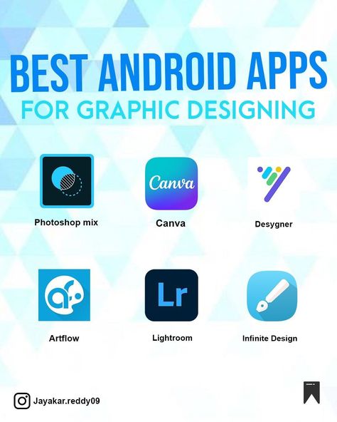 Top 10 hand-picked Android apps to help graphic designers create stunning visuals on the Creative Apps For Android, Graphic Design Apps Android, Logo Design Apps Free, Graphic Design Youtube, Apps For Graphic Designers, Graphic Design Apps Free, Graphic Design Freelance Tips, Best Free Editing Apps, Flashcard Design