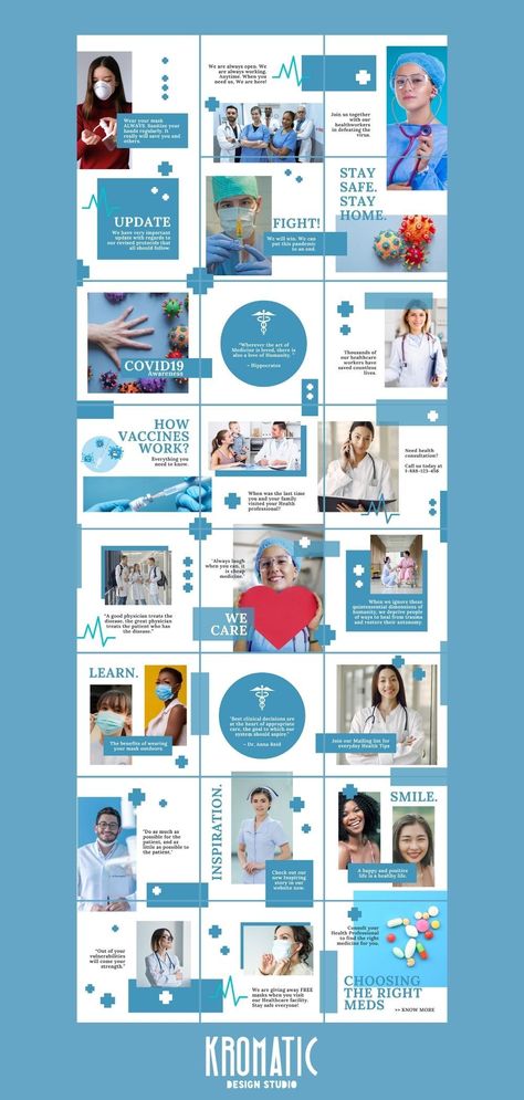 Social Media Templates Medical Instagram, Medical Ads, Dental Images, Instagram Puzzle Template, Puzzle Feed, Blue Instagram, Instagram Branding Design, Puzzle Template, Template Social Media