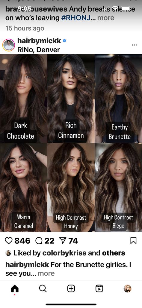 Low Maintenance Hair Color Dark Brown, Rich Chocolate Highlights, Dark Brown Hair Low Maintenance, Rich Dimensional Brunette Hair Color, Dark Brown Hair With Foils, Low Maintenance Highlights Brunettes Dark Brown, Dark Hair For Green Eyes, Reverse Balayage Dark Brown, Low Maintainence Hair Color Brunette