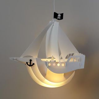 I like this pirate lamp Pirate Ship Bedroom, Boys Bedroom Light, Pirate Nursery, Pirate Bedroom, Kids Ceiling Lights, Pirate Room, Ceiling Light Shades, Land Of Nod, Pendant Light Shades