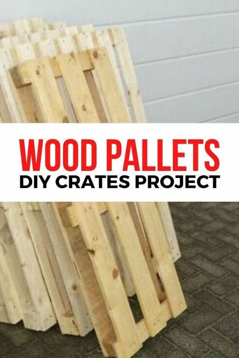 Who doesn't love wooden crates?! you can make so many things from them like a bookshelf or use them for storage. If you're decorating on a budget the you'll love this DIY project to make them for cheap from wood pallets. #diy #crates #pallets Diy Crates, Pallet Crates, Pallets Diy, Crate Diy, Bookshelf Storage, Wood Planter Box, Budget Home Decorating, Wood Planters, Woodworking Videos