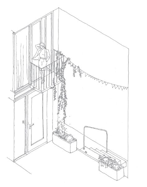 Wohnüberbauung Lokomotive | Studio Bow-Wow ETHZ Atelier Bow Wow Drawing, Bow Wow Architecture, Atelier Bow Wow, Axonometric Drawing, Collective Housing, Studio C, Architecture Graphics, Social Housing, Winterthur