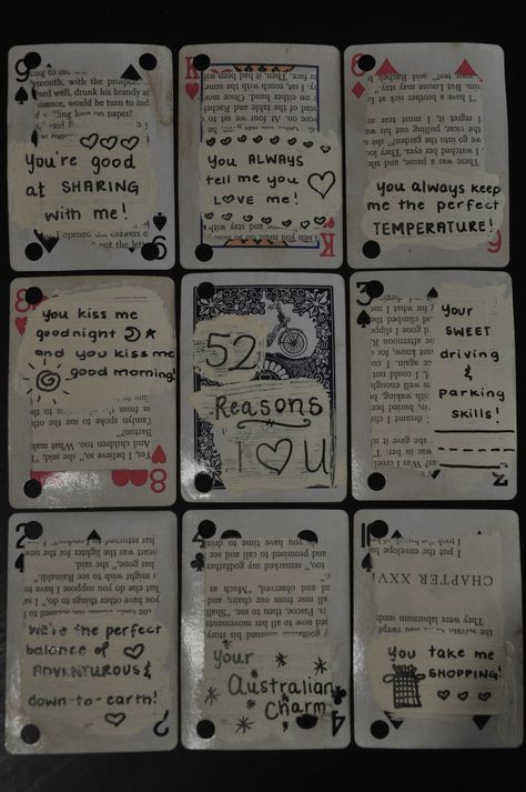 Just a few of the "52 Reasons I Love You" that I made. 52 Reasons Why I Love You, Love Cards For Him, 52 Reasons, Birthday Present For Boyfriend, Reasons I Love You, Reasons Why I Love You, Creative Gifts For Boyfriend, Why I Love You