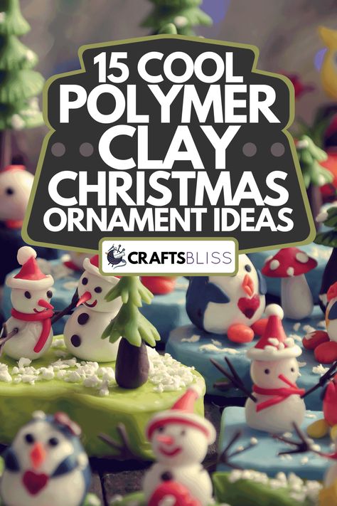 15 Cool Polymer Clay Christmas Ornament Ideas - CraftsBliss.com Cool Christmas Crafts, Christmas Decorations Homemade, Clay Craft Ideas, Polymer Clay Projects Diy, Christmas Ornament Ideas, Easy Polymer Clay, Clay Christmas Decorations, Polymer Clay Gifts, Clay Christmas