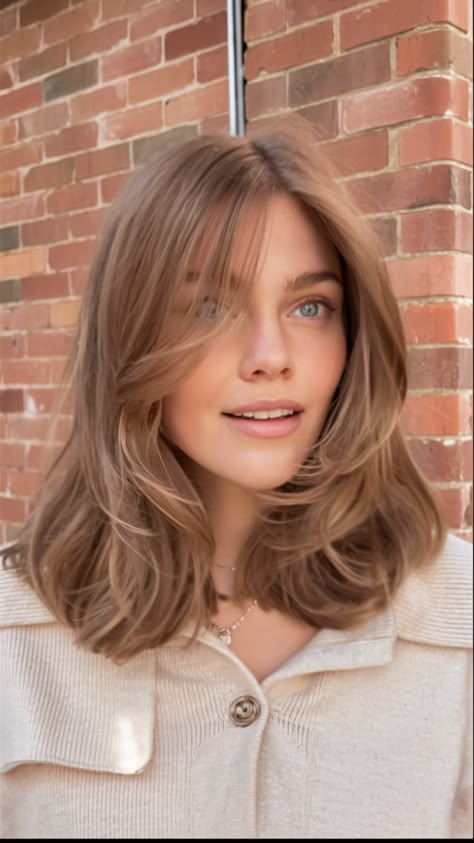 26 Trendy Mid Length Haircuts 2025: Layers, Bangs & Styles for All Hair Types Layers For Mid Length Hair, Curling Hair With Layers, Bouncy Mid Length Hair, Voluminous Medium Length Hair, Mid Length Hair 2024, Mid Layered Haircuts, Mid Length Hair Layers, Cute Mid Length Haircut, Mid Length Haircut With Layers