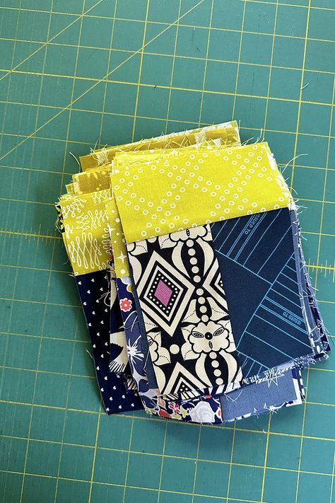 Small Easy Quilting Projects, Scrappy Quilt Block Patterns Free, Simple Quilt Blocks Patterns, 2 Fabric Quilt Patterns Simple, Charm Pack Quilt Ideas, Scrappy Baby Quilts, Two Fabric Quilts, Quick And Easy Quilt Patterns Free, Leaders And Enders Quilts