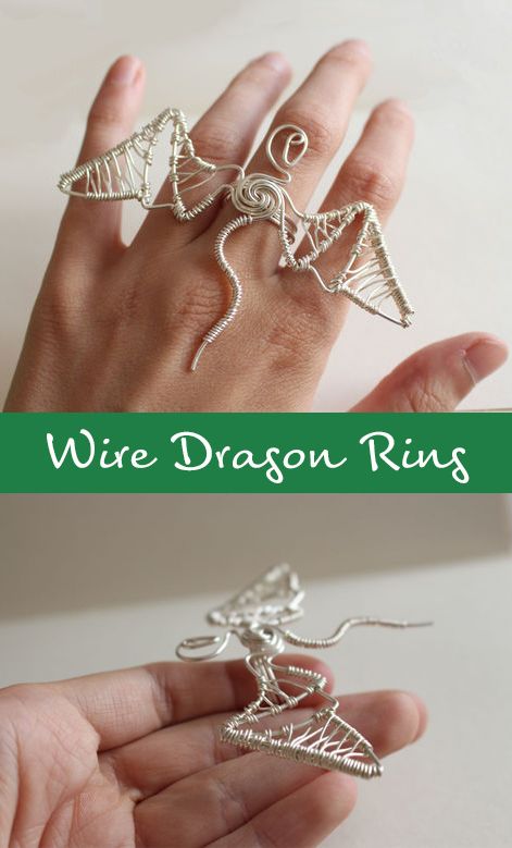 Wire Dragon, Wire Jewelry Rings, Trendy Chokers, Delicate Choker, Gold Leaf Necklace, Wire Wrapped Jewelry Tutorials, Star Charm Necklace, J R R Tolkien, Dragon Ring