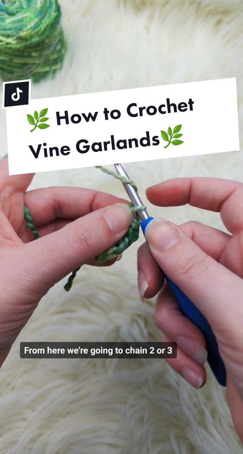 (1)Replying to @buutyful00 Now you can make an entire wall of leaf garlan... | TikTok Crochet Autumn Leaf Garland, Crochet Leaf Garland Tutorial, Crochet Vine Garland Pattern, Leaf Vine Crochet, How To Crochet A Vine, Crochet Vines Tutorial, Crochet Leaves Garland Free Pattern, Crochet Vine Curtain, Crochet Leaf Vine Free Pattern