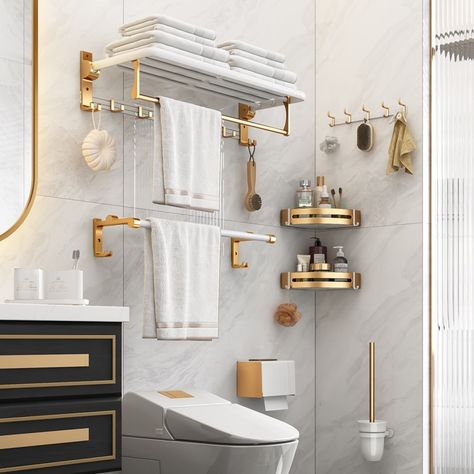 Bathroom Corner Shelves wall mounted hook Bathroom storage holder stand Bathroom tissue box Toilet brush Corner Rack https://m.alibaba.com/product/1600362580585/Bathroom-Corner-Shelves-wall-mounted-hook.html?__sceneInfo={"cacheTime":"1800000","type":"appDetailShare"} Toilet Brush Storage, Black Luxury Bathroom, Bathroom Corner Shelves, Washroom Storage, Washroom Ideas, Corner Wine Rack, Toilet Holder, Bathroom Accesories, Bathroom Corner Shelf