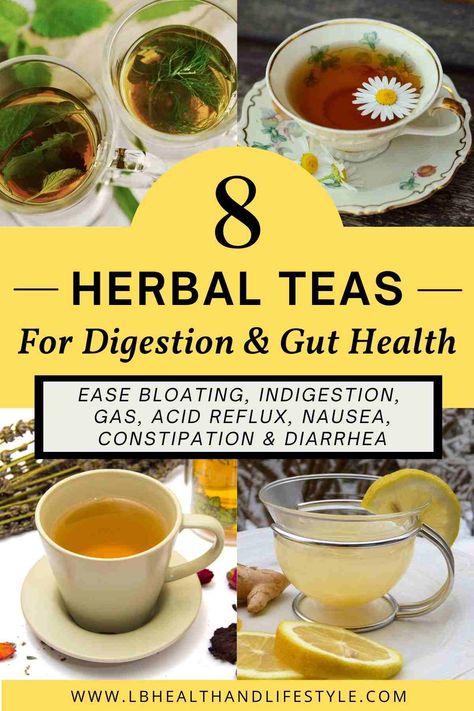 Best Teas For Digestion & Gut Health - LB Health & Lifestyle Teas For Digestion, Slippery Elm Tea, Best Herbal Teas, Tea For Digestion, Best Teas, Best Herbal Tea, Medicine Man, Digestive Juice, Herbal Teas