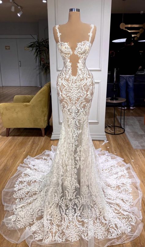 Wedding Dresses Revealing, Revealing Wedding Dress Lace, Wedding Dresses Scandalous, Spicy Wedding Dresses, Revealing Prom Dresses, Revealing Wedding Dress, Baddie Wedding Dress, Valdrin Sahiti, Tiana Dress