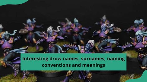 There are numerous DnD drow names for someone looking for such characters. Read on to discover these good, nice-sounding, profound, and interesting drow names. Fantasy Names Dark, Drow Names Dnd, Male Last Names, Dark Fantasy Names, Drow Names, Dnd Drow, Drow Male, Half Drow, Find Name