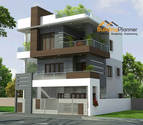 Buy 30x40 east facing house plans online | BuildingPlanner 30x40 House Plans, 3 Storey House Design, 3d Reference, 3d Elevation, Modern House Floor Plans, Indian House, Indian House Plans, House Outer Design, Small House Elevation