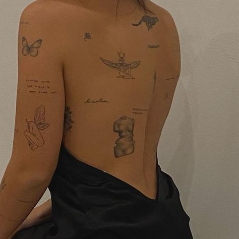 Marina on Instagram: "part of it" Marina Tattoo, Minimalist Back Tattoo, Tattoos Patchwork, Typographic Tattoo, Fire Tattoo, Delicate Tattoo, Minimalist Tattoos, Girly Tattoos, Subtle Tattoos