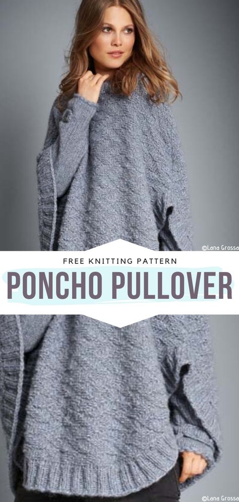 Spiced Up Simplicity Ponchos Free Knitting Patterns Poncho Knitting Patterns Women, Poncho Knitting Patterns Free, Knitted Poncho Patterns Free, Poncho Sweater Pattern, Easy Poncho Knitting Pattern, Knitted Cape Pattern, Poncho With Sleeves, Poncho Pullover, Minimalist Clothes