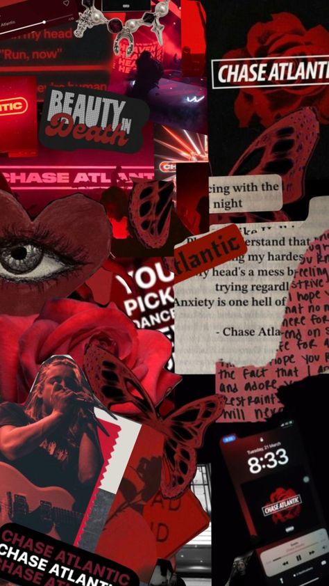 chase Atlantic wallpaper I made for my friend #wallpaper #chaseatlantic #red Wedding Hotel Room, Chase Atlantic Aesthetic, Chase Atlantic Wallpaper, Atlantic Aesthetic, Friend Wallpaper, Chase Atlantic, Iphone Homescreen Wallpaper, For My Friend, Homescreen Wallpaper