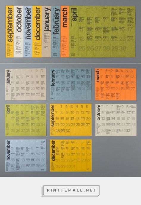 Calendar Design Inspiration, Calendar Graphic, Creative Calendar, 달력 디자인, Fine Arts College, Calendar Layout, Calendar Monthly, Swiss Design, Printable Calendar Template