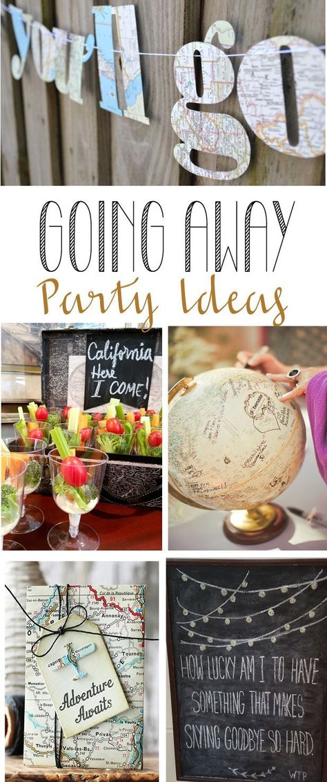 Going Away Party Ideas Leaving Party, Bon Voyage Party, Goodbye Party, Trunk Party, Farewell Party, Blogger Home, Farewell Parties, Super Party, College Parties