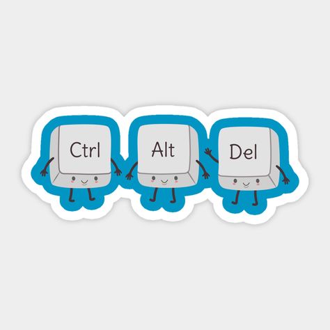 Corporate Stickers Design, Information Technology Stickers, Tech Stickers Design, Computer Engineering Stickers, Computer Stickers Printable, Programming Stickers Laptop, Laptop Design Stickers, Computer Stickers Ideas, Computer Science Stickers