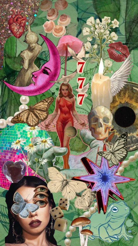 #goddess #aesthetic #wallpaper #visionboard Goddess Aesthetic Wallpaper, Vision Collage, Goddess Aesthetic, Goth Wallpaper, Collage Art Projects, Iphone Lockscreen Wallpaper, Trippy Wallpaper, Mood Wallpaper, Hippie Wallpaper