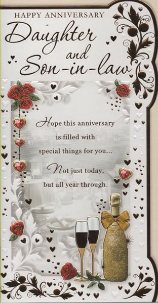 Happy Anniversary Daughter And Son-in-Law 25th Wedding Anniversary Quotes, 25th Anniversary Wishes, 25th Wedding Anniversary Wishes, 25th Anniversary Card, 50th Anniversary Card, Wedding Wishes Quotes, Champagne Celebration, Wedding Anniversary Greetings, Wedding Anniversary Greeting Cards