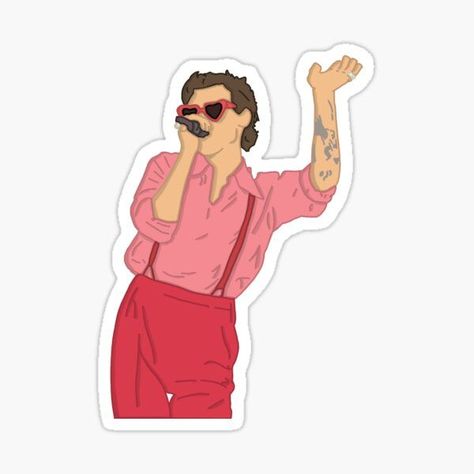 One Direction Memes, Harry Styles Love On Tour, Love On Tour, Cute Stickers, Harry Styles, Sticker Design, Sell Your Art, Vinyl Sticker, Sketch Book