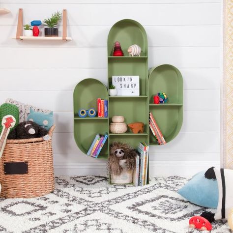 Amazing Kids Bookcases You Can Buy Tree Bookcase, Toy Chests, Glider And Ottoman, Kids Bookcase, Cactus Decor, Cactus Design, Decor Display, My New Room, Decoration Design