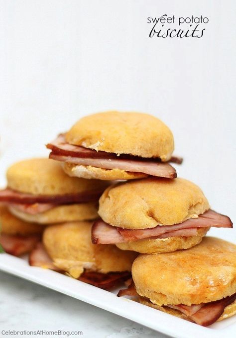 Ham Sweet Potato, Kentucky Derby Recipes, Derby Recipe, Potato Biscuits, Sweet Potato Cinnamon, Sweet Potato Biscuits, Recipe Cover, Family Breakfast, Easy Party Food