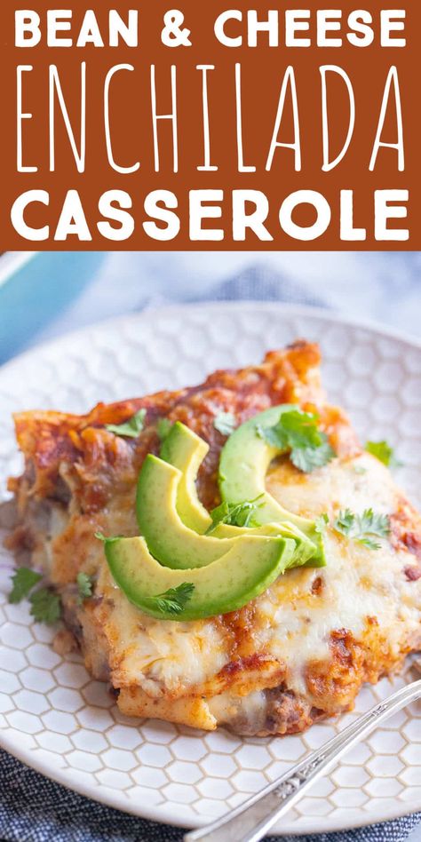 Bean And Cheese Enchilada Casserole, Refried Beans Enchiladas, Bean And Cheese Corn Tortilla, Enchiladas Bean And Cheese, Vegetarian Enchilada Bake, Bean And Cheese Enchiladas Easy, Refried Bean And Cheese Enchiladas, Bean And Cheese Lasagna, Refried Bean Enchilada Recipe