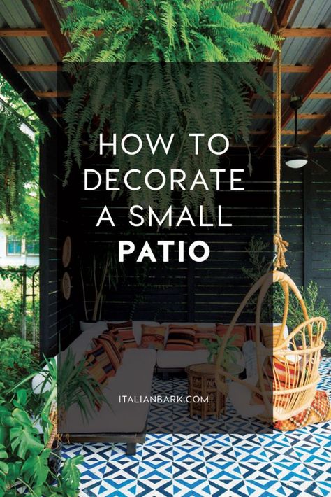 INTERIOR TIPS | How to decorate a patio with style Small Patio Ideas Townhouse, Patio Balcony Ideas, Patio Ideas Townhouse, Small Covered Patio, Small Patio Ideas On A Budget, Small Patio Spaces, Patio Wall Decor, Small Patio Design, Small Patio Decor