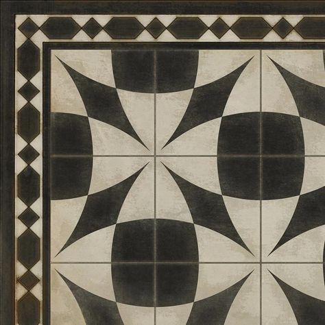 Vintage Vinyl Floorcloths (Pattern 29 Voltaire) – Hudson & Vine Vinyl Floorcloth, Vinyl Floor Cloths, Indoor Mats, Vintage Vinyl Flooring, Floor Cloths, Vinyl Rug, Floor Cloth, Vinyl Floor, Rattan Basket