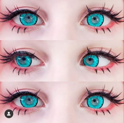 Prescription Colored Contacts, Anime Makeup, Eyes Color, Blue Contacts, Short Curly Wigs, Contact Lens, Cosplay Makeup, Dry Eyes, Colored Contacts