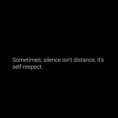 ⁠ It’s self respect ⁠ ⁠ -⁠ #selfworth #selflove #selfcare #value #lifequotes #quotes #quoteoftheday #quotestagram #explorepage #fyp #silence ( #📷 @advice ) Quotes About Valuing Yourself, Quotes About Staying Silent, Learning Lessons Quotes, Quote About Silence, Self Respect Affirmations, Being Content Quotes, By Yourself Quotes, Quotes On Self Respect, Silence Is Luxurious