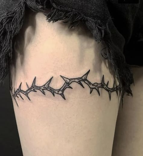 Thorn Tattoo, Emo Tattoos, Petit Tattoo, Sharpie Tattoos, 4 Tattoo, Creepy Tattoos, Face Tattoos, Black Ink Tattoos, Tattoo Designs For Women