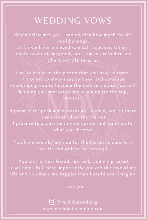 Long Distance Relationship Wedding Vows, Wedding Vows To Husband Funny Hilarious, Sweet Wedding Vows To Husband, Vows From Her To Him, Promises To Husband Wedding Vows, Wedding Renewal Vows To Husband, Funny Vows To Husband, How To Write Your Own Wedding Vows, How To Write Wedding Vows