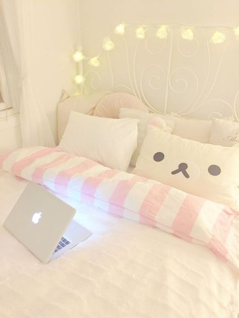 Bedroom inspiration ideas and decor ⋆ Take Note Kawaii Room Ideas, Zimmer Diy, Kawaii Bedroom, Pastel Room Decor, Kawaii Room Decor, Dekorasi Kamar Tidur, Pastel Room, Cute Room Ideas, Kawaii Room