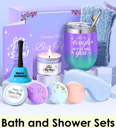 Loncaster Get Well Soon Gifts Care Package for Women Sick Friends, Sending Hugs Gifts for Her, After Surgery Feel Better Gift Spa Relaxing, Stocking Holders For Mantle, Feel Better Gifts, Hug Gifts, Women Friendship, Gift Baskets For Women, Cheer Up Gifts, Spa Gift Basket, Gift Boxes For Women